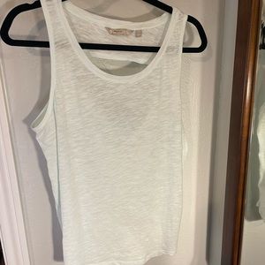Athleta tank top with opening in back Large light mint color